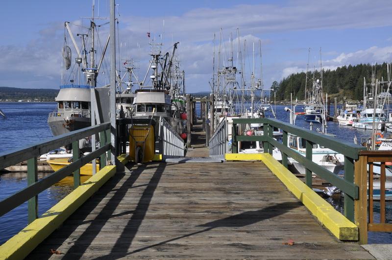 Dock facilities at Quathiaski Cove